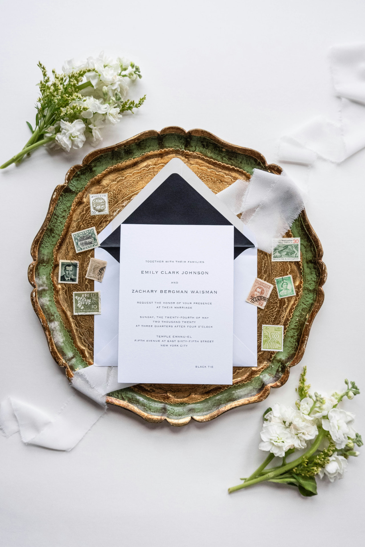 Luxury wedding invitation card by Harmony Hospitality